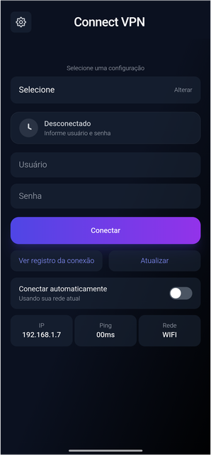 Aplicativo SSH CONNECT