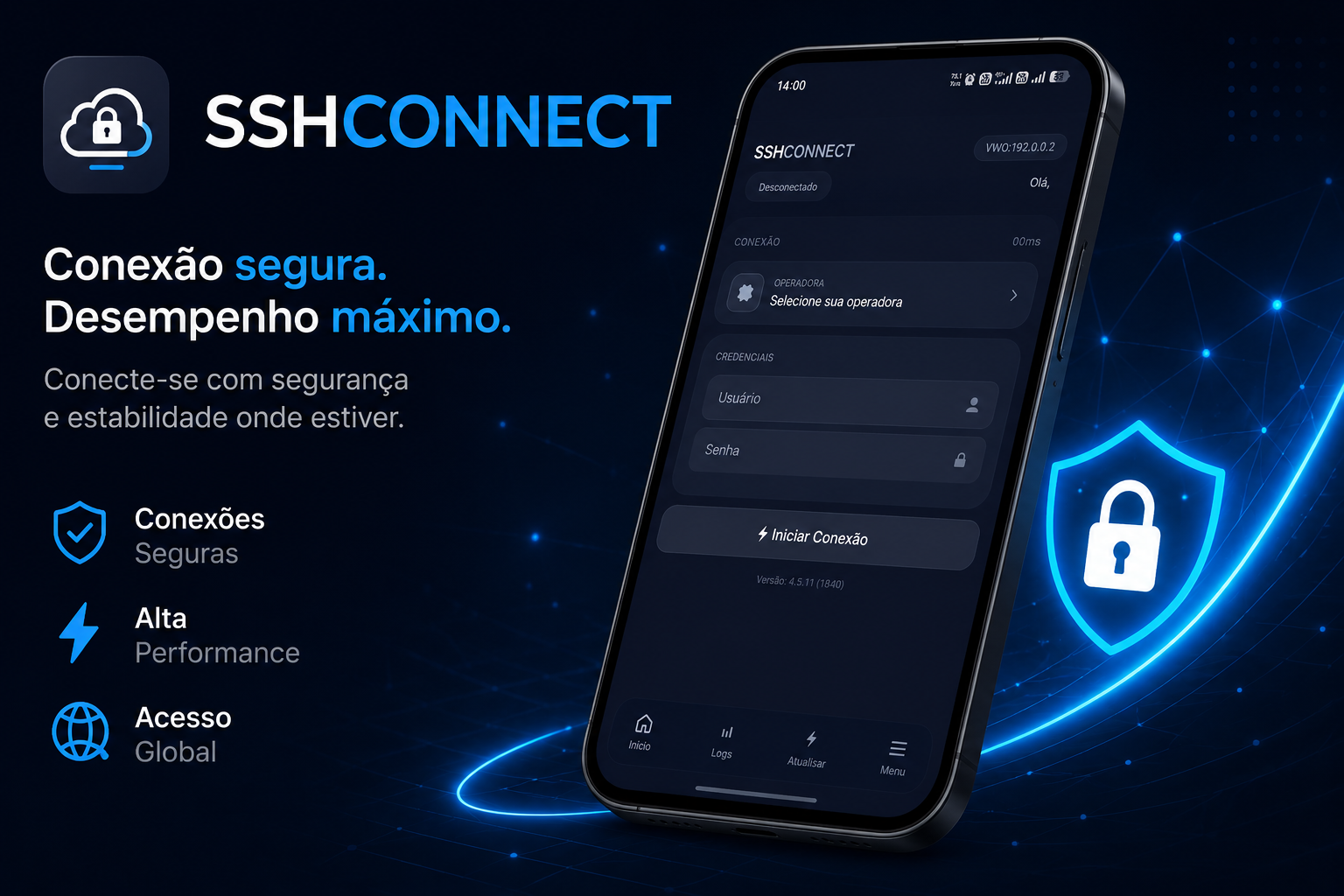 Aplicativo SSH CONNECT